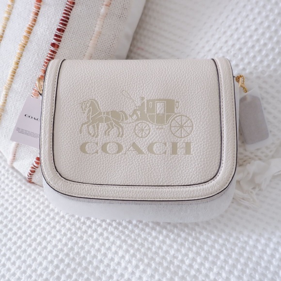 Coach Handbags - COACH PEBBLED LEATHER SADDLE BAG NWT ✨